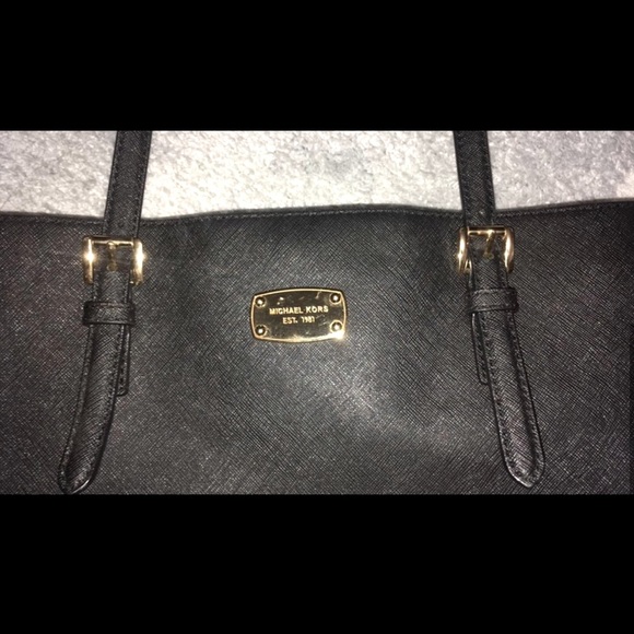 MICHAEL KORS BLACK TOTE BAG - Picture 5 of 8